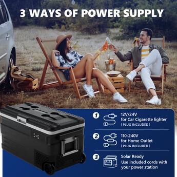 cooler powered by cigarette lighter Portable Electric Car & Warmer 32QT (30L) Thermoelectric 12V/110V Refrigerator with Handle Dual Power Plug-in Fridge for Vehicle Truck Camping off Memory Function Easy to Lift Carrying Handles Anti SIMZLIFE - 12 Volt Car