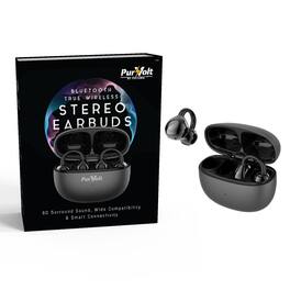 Pursonic - True Wireless Stereo Earbuds – Immersive Sound, Compact Design, All-Day Comfort - Black