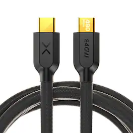 NOCO - XGrid XC2: 240W USB-C to USB-C Cable – 6ft Fast Charging, USB-IF Certified, 480Mbps, UltraFlex Durable Design - Black
