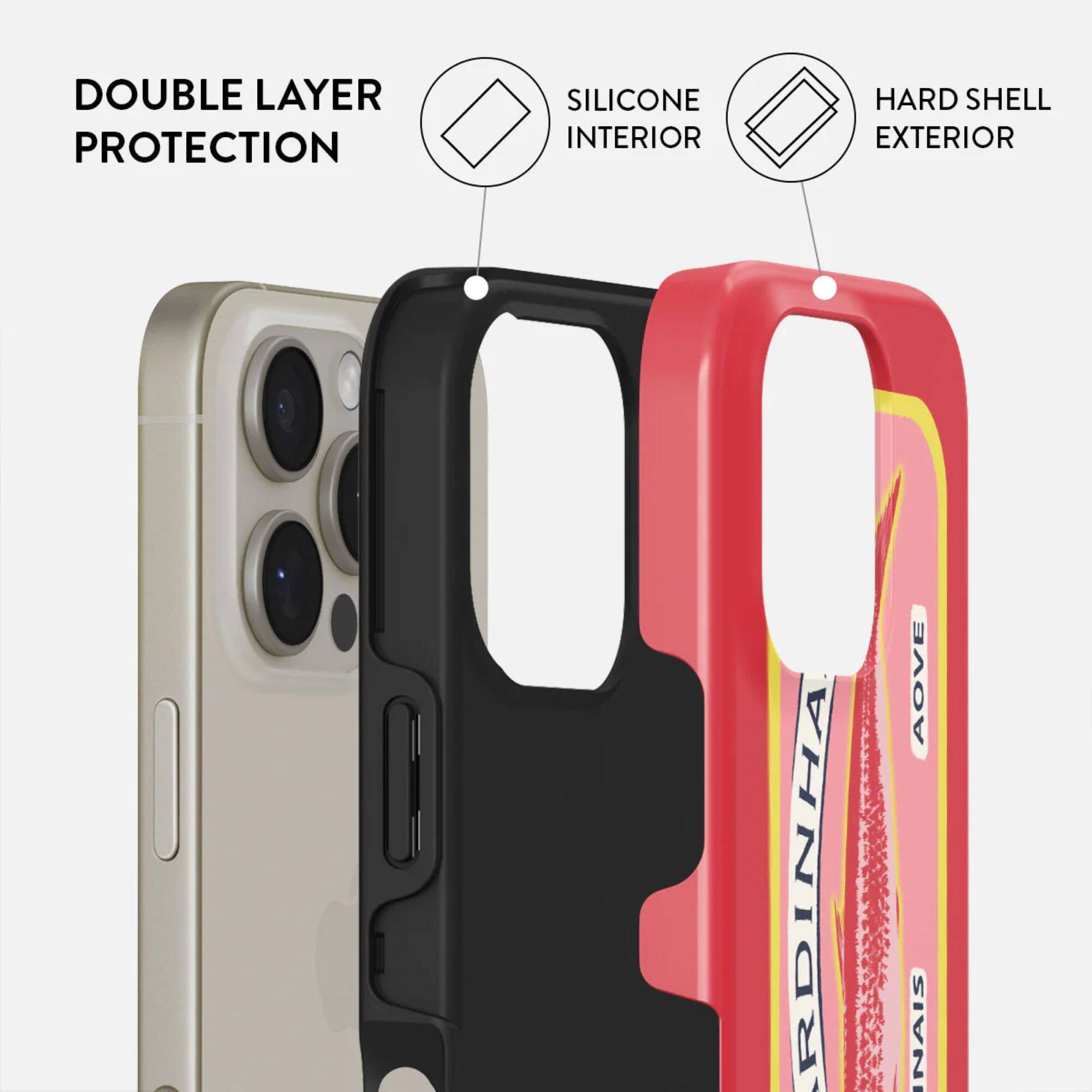 DOUBLE LAYER PROTECTION  
SILICONE INTERIOR  
HARD SHELL EXTERIOR