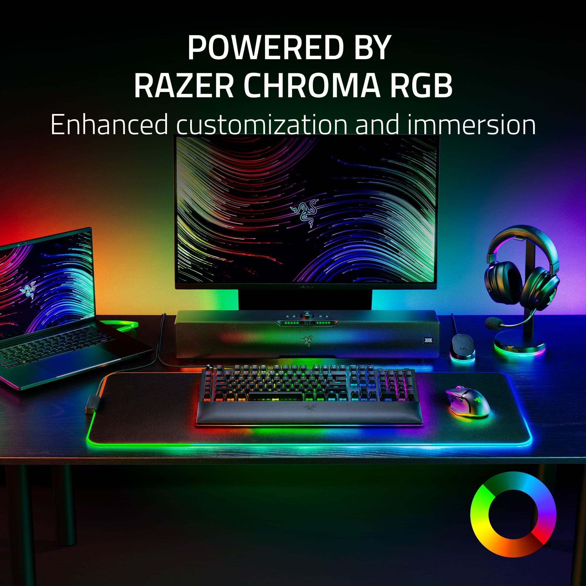 POWERED BY RAZER CHROMA RGB: Enhanced customization and immersion.