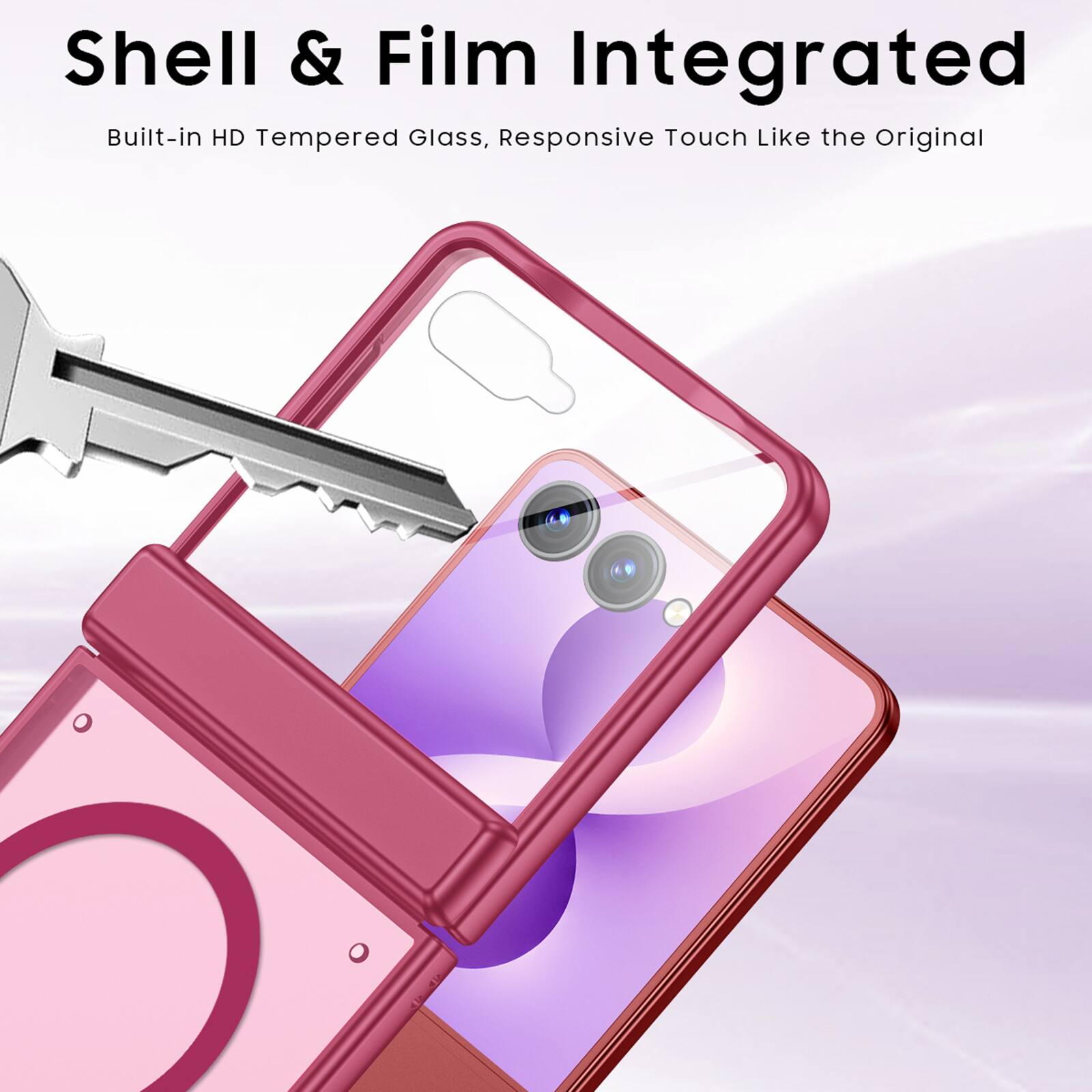 Shell & Film Integrated  
Built-in HD Tempered Glass, Responsive Touch Like the Original