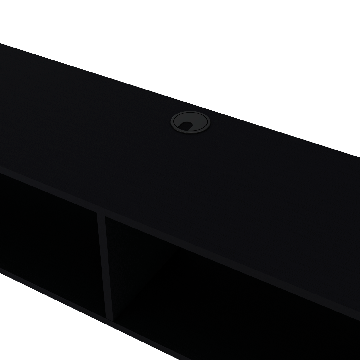 Left. APRILSOUL - Floating Tv Stand Moore Living Room Black - Black.