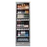 Ca'Lefort - 24 Inch Built-in Beverage Refrigerator, Holds 373 Cans Beverage Cooler with 3 Color LED Light, Drink Fridge for Home Bar - Stainless Steel