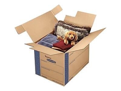Alt View 1. Bankers Box - SmoothMove 24" x 18" x 18" Moving Box, 6/Bundle - Blue/Kraft.