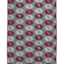 Pegasus - San Francisco 49ers 60" x 72" Logo Roll Ultra Soft Blanket - Multicolor