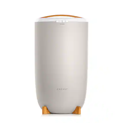 Front. Zadro - Zadro 20-Liter Bucket Towel Warmer - Bamboo/Gray.