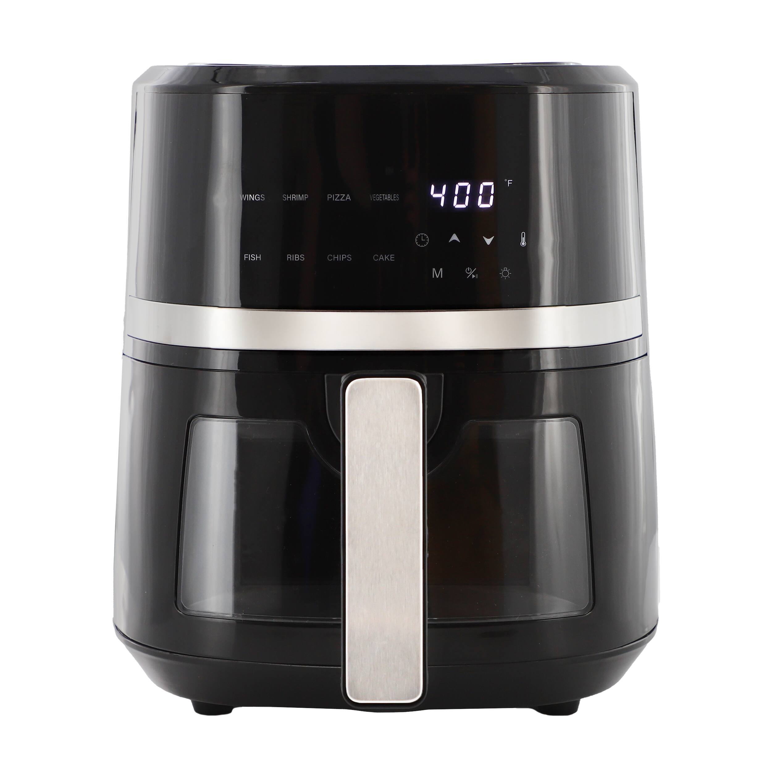 WINGS SHRIMP PIZZA VEGETABLES FISH RIBS CHIPS CAKE  
400°F