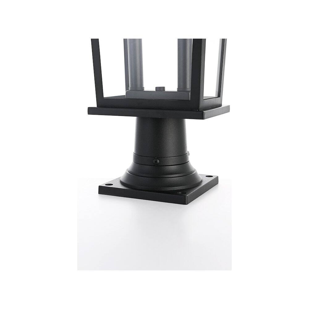 Alt View 1. Elegant Lighting - Berks 7 inch Outdoor Pendant in Black - Black.