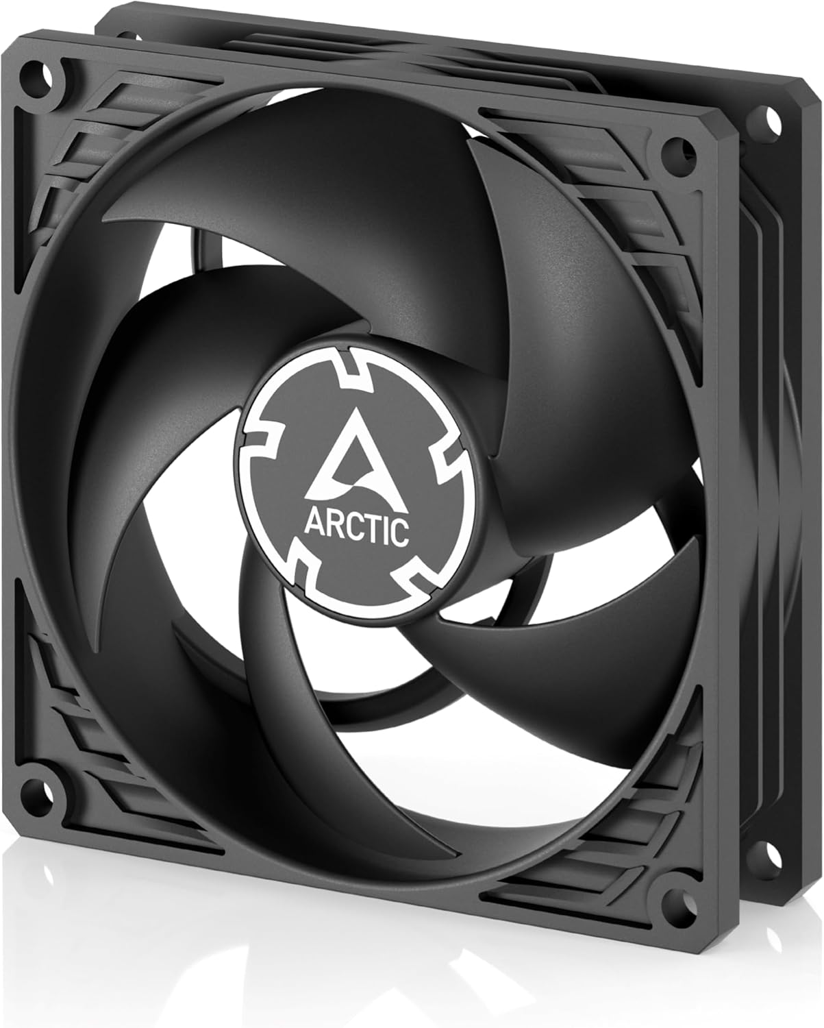 Arctic - P9 PWM PST 92mm PC Case Fan 200-3000 RPM PWM Control PST Splitter 0dB Mode High Static Pressure - Black
