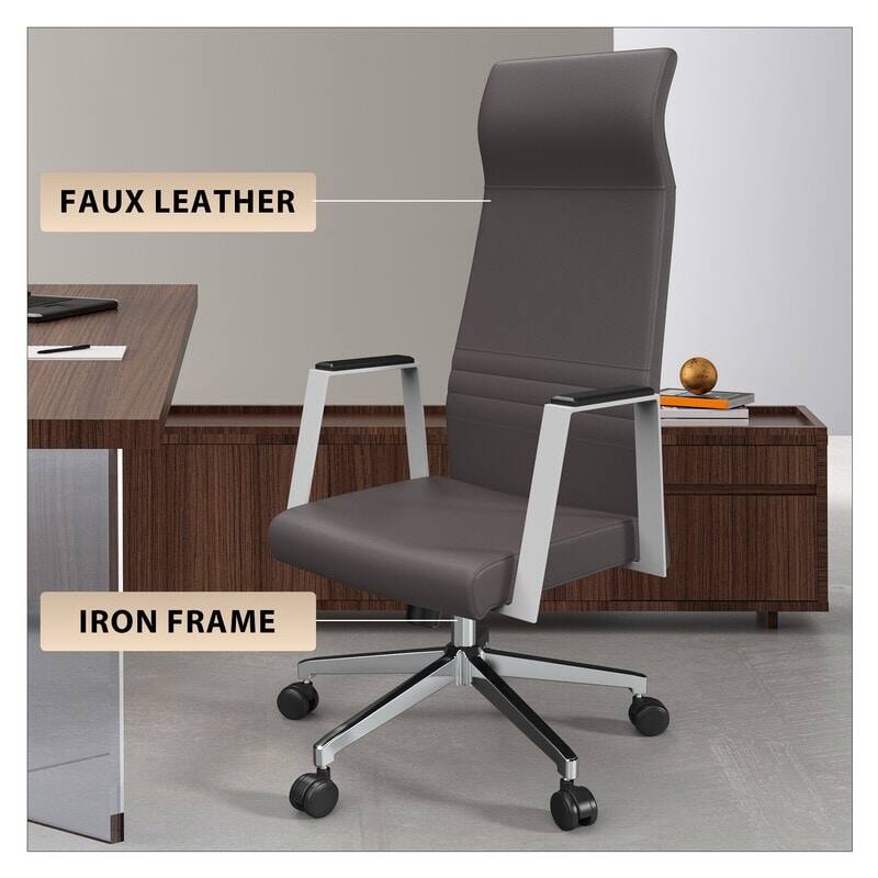 FAUX LEATHER  
IRON FRAME