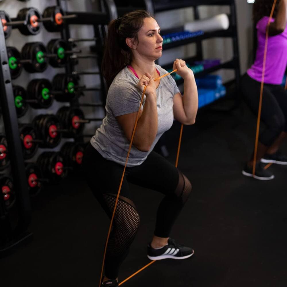 Alt View 4. Power Systems - 41" Strength Band – Heavy (30-50 lbs) Resistance Band for Strength Training - Purple.