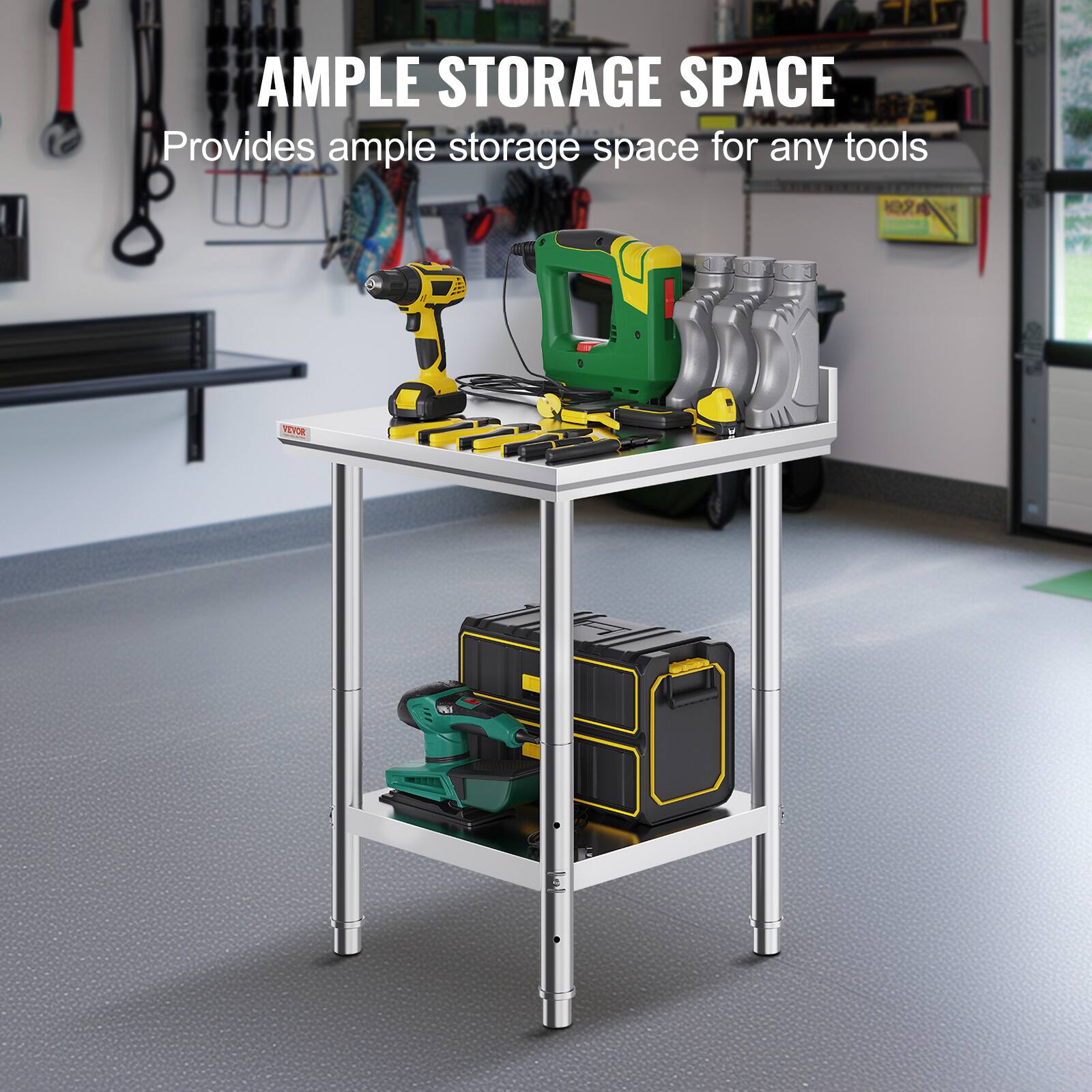 AMPLE STORAGE SPACE  
Provides ample storage space for any tools