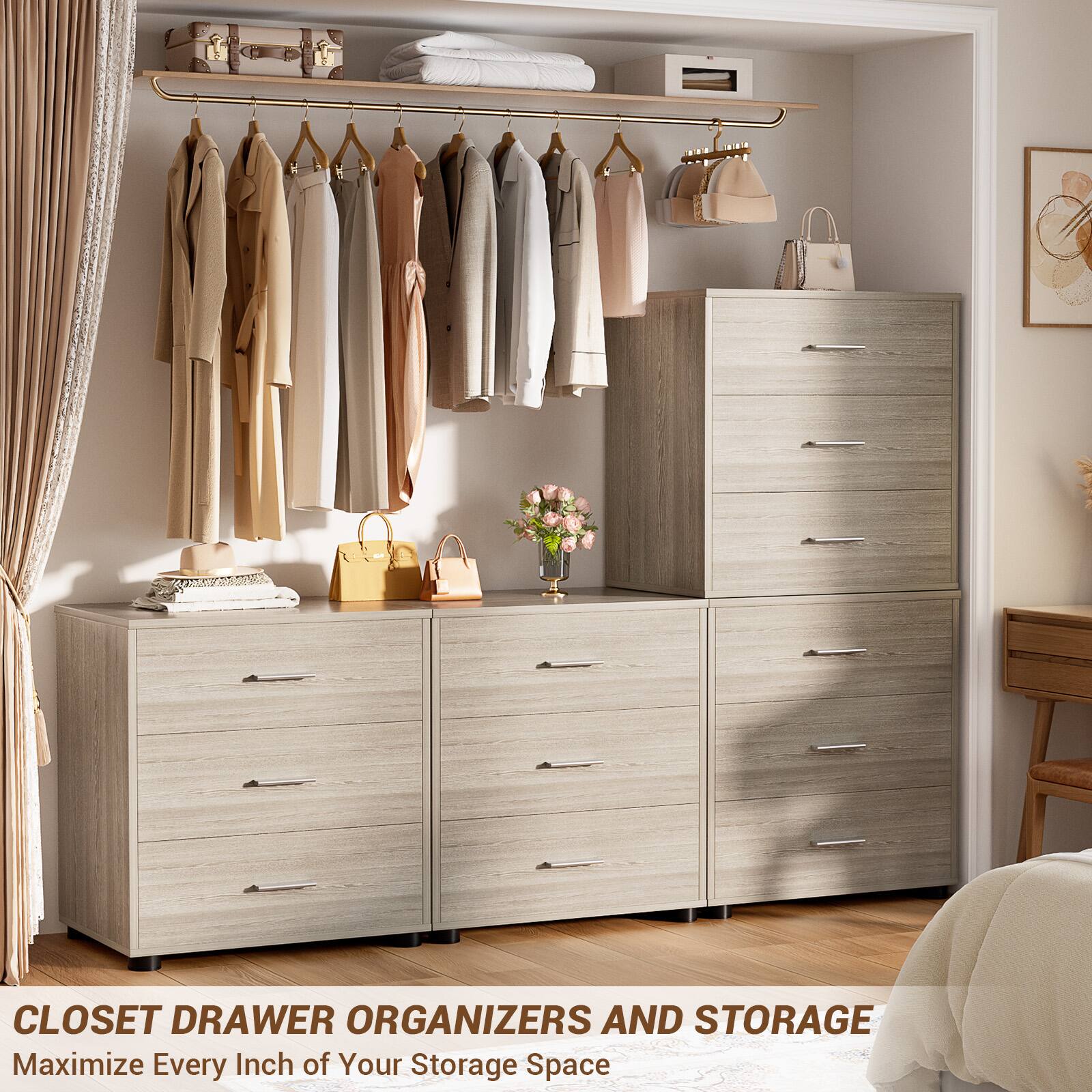 CLOSET DRAWER ORGANIZERS AND STORAGE  
Maximize Every Inch of Your Storage Space
