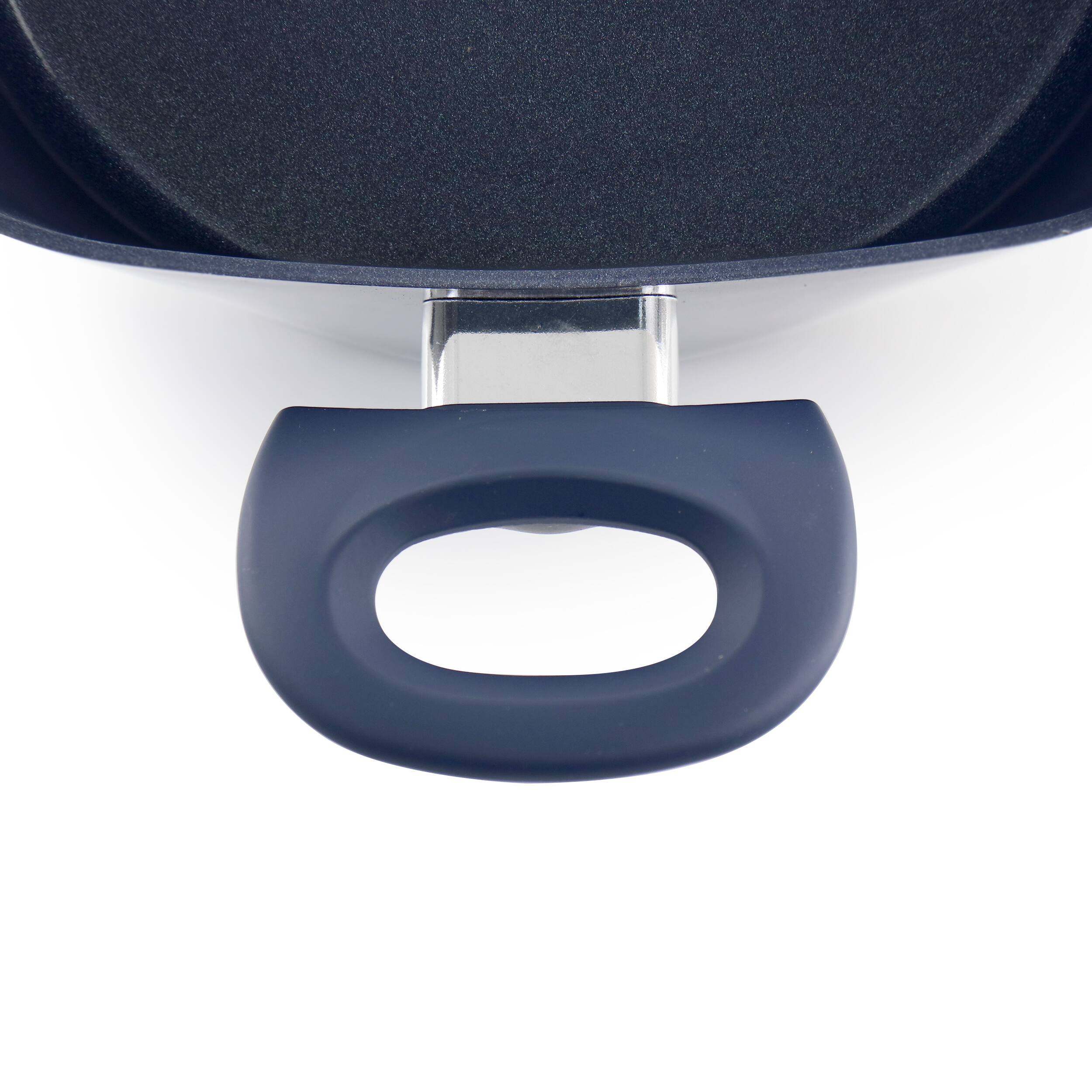 Alt View 2. Gibson - Soho Lounge Diamond 10 Piece Ceramic Nonstick Aluminum Cookware Set in Blue - Blue.