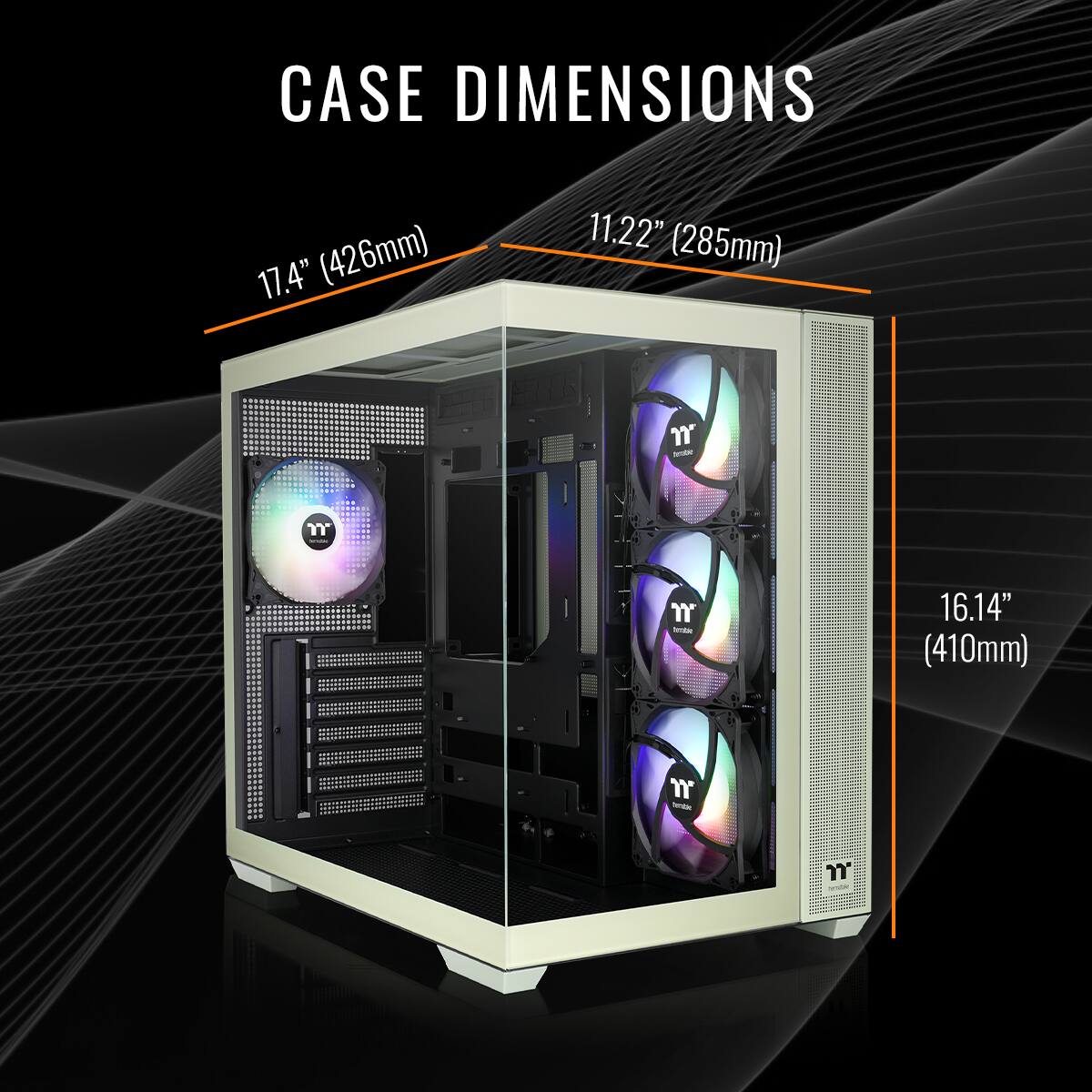 CASE DIMENSIONS

17.4" (426mm)  
11.22" (285mm)  
16.14" (410mm)