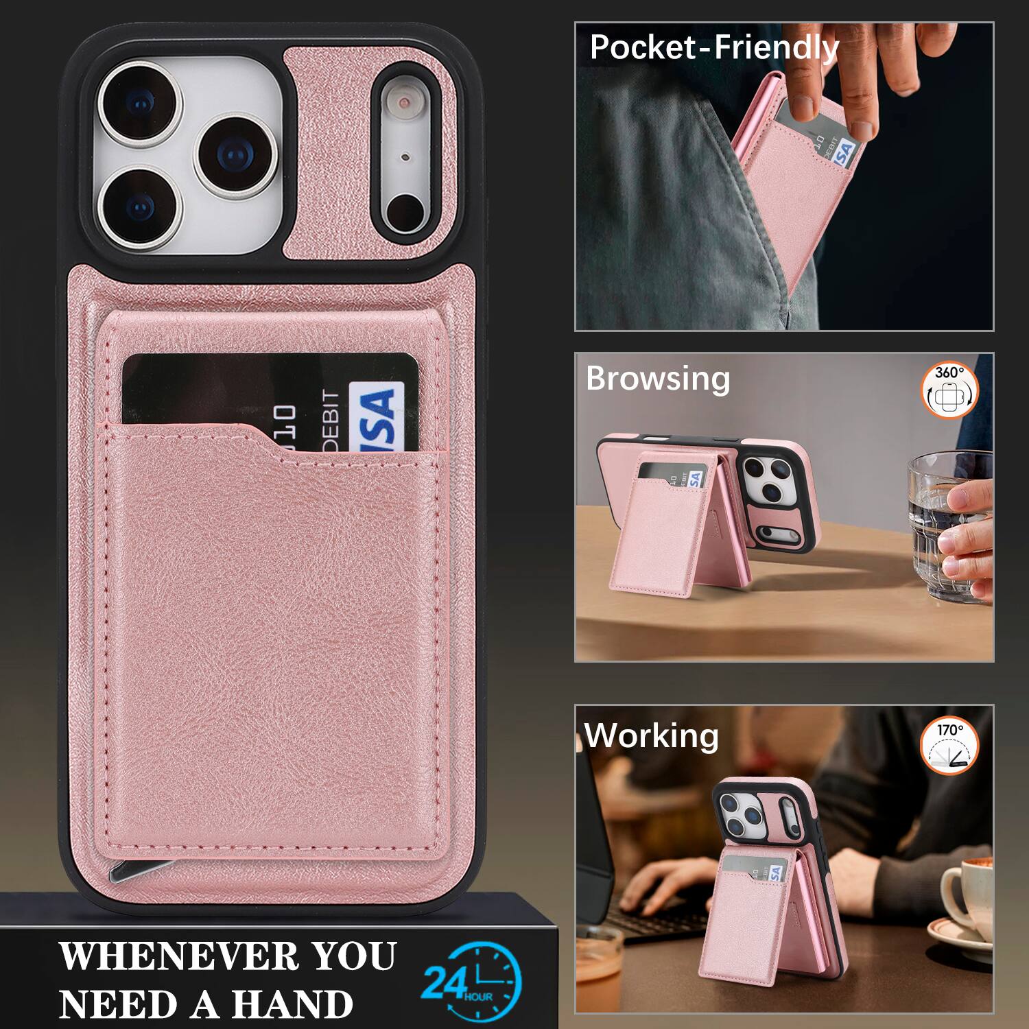 Pocket-Friendly  
Browsing  
Working  

Whenever You Need a Hand  

24 Hour  

360°  
170°
