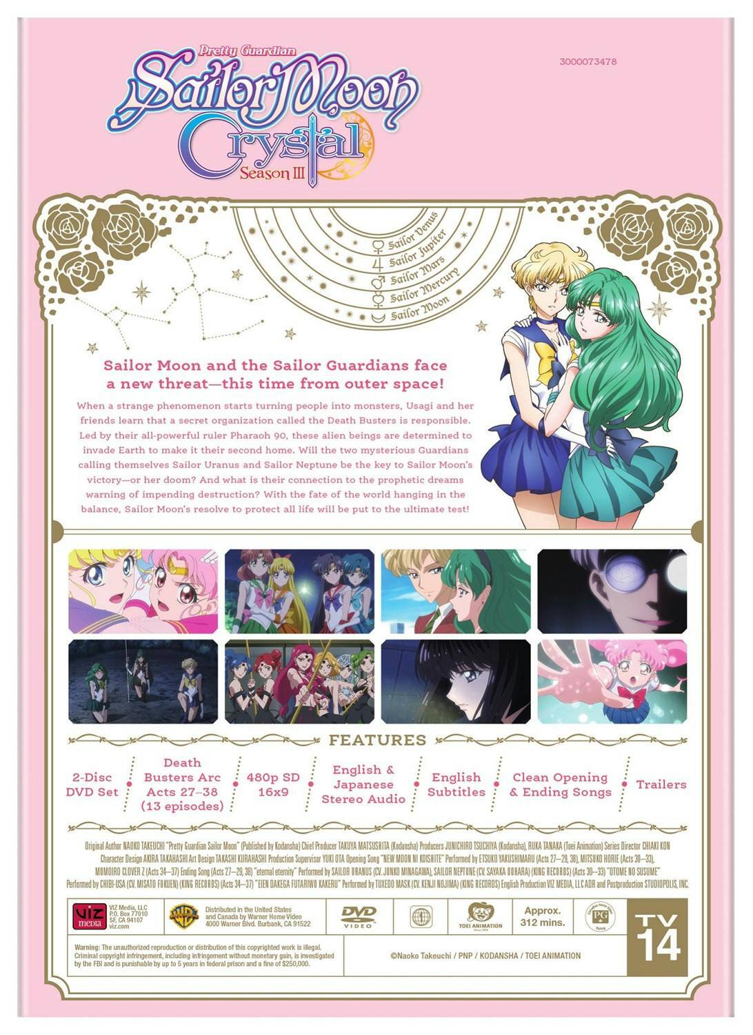 Angle. Sailor Moon Crystal Season 3 Set 1 (DVD Set) [DVD].