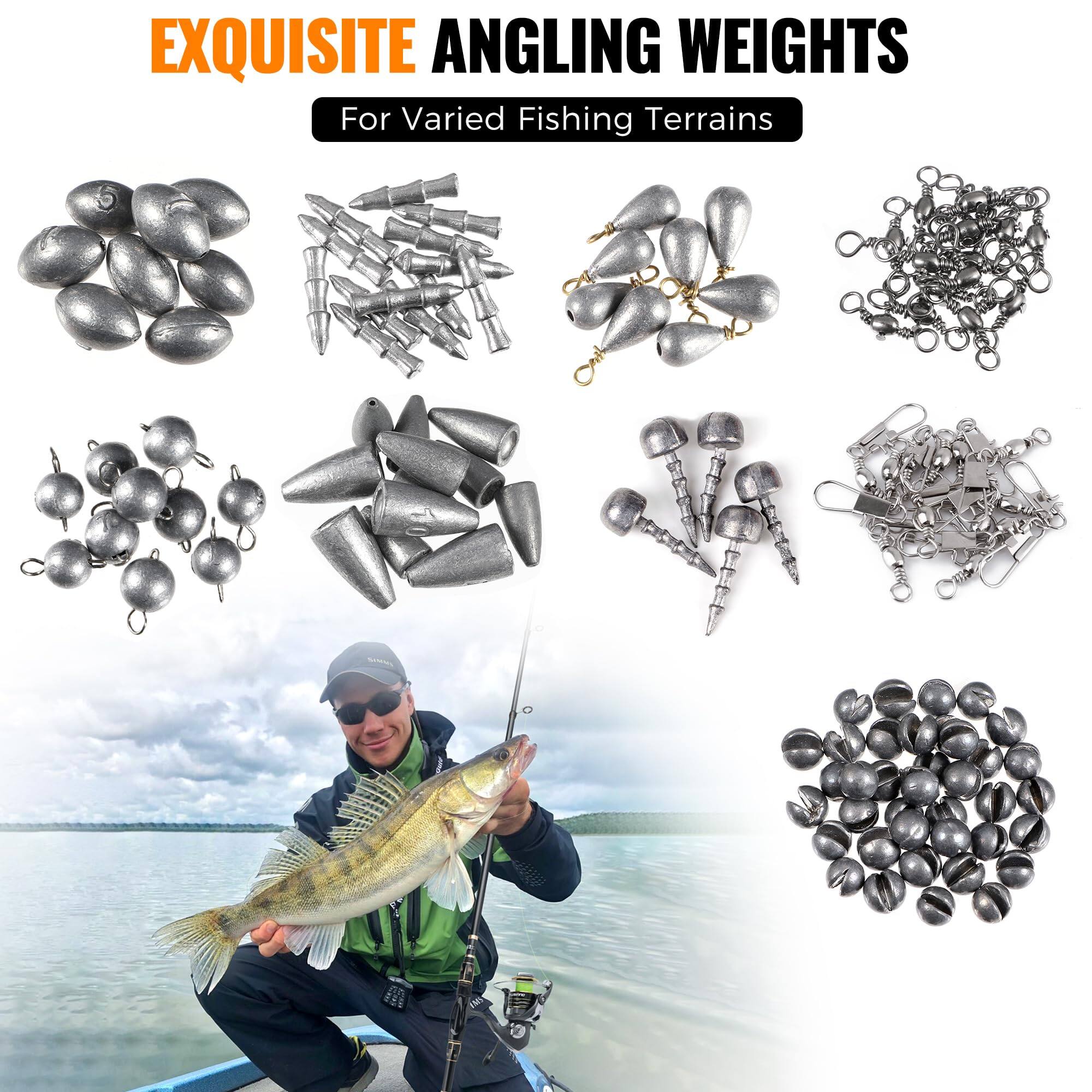 EXQUISITE ANGLING WEIGHTS  
For Varied Fishing Terrains