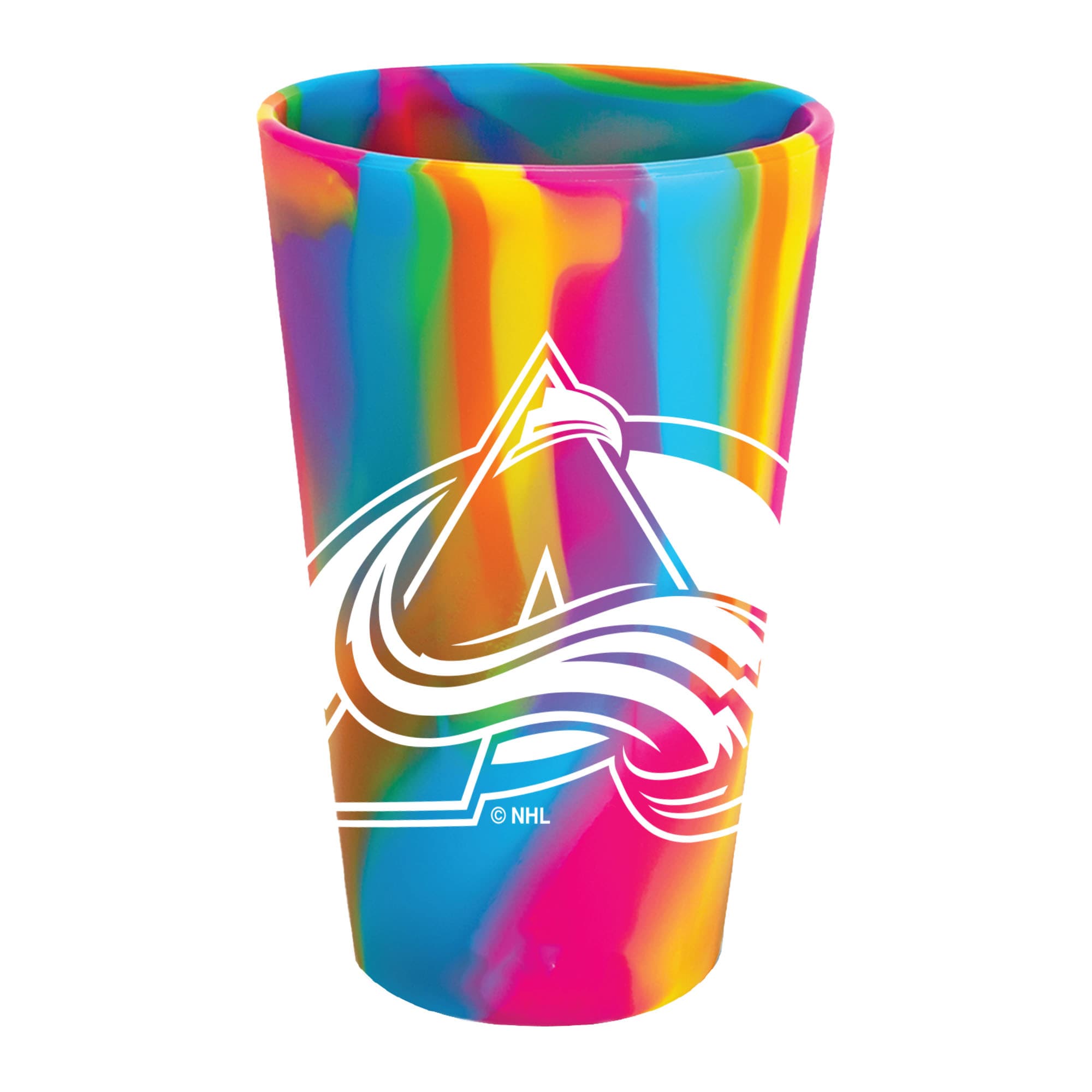 Front. WinCraft - Colorado Avalanche 16oz. Fashion Silicone Pint Glass - Multicolor.