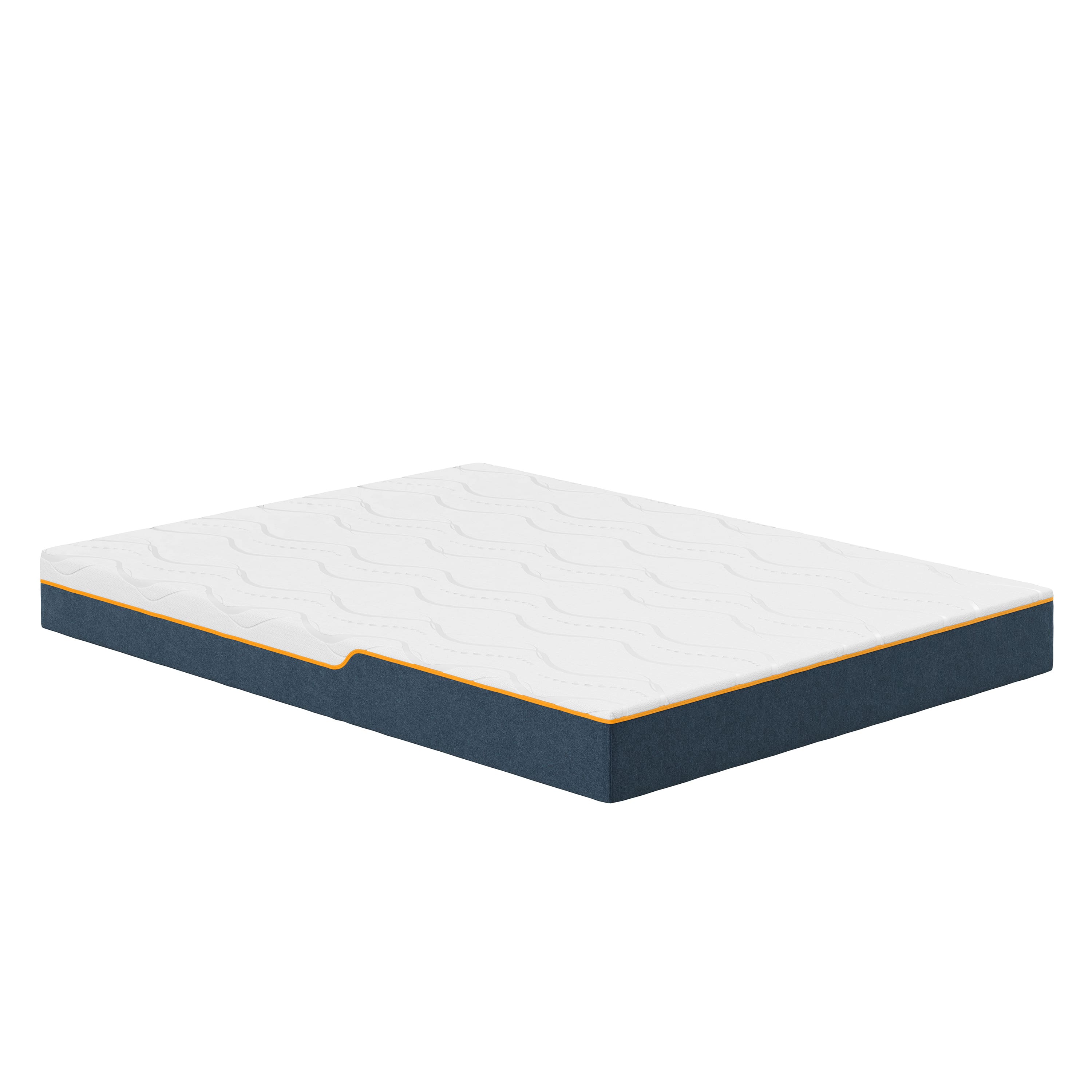 Nautica - 8” Enliven Memory Foam Mattress - WHITE/GREY