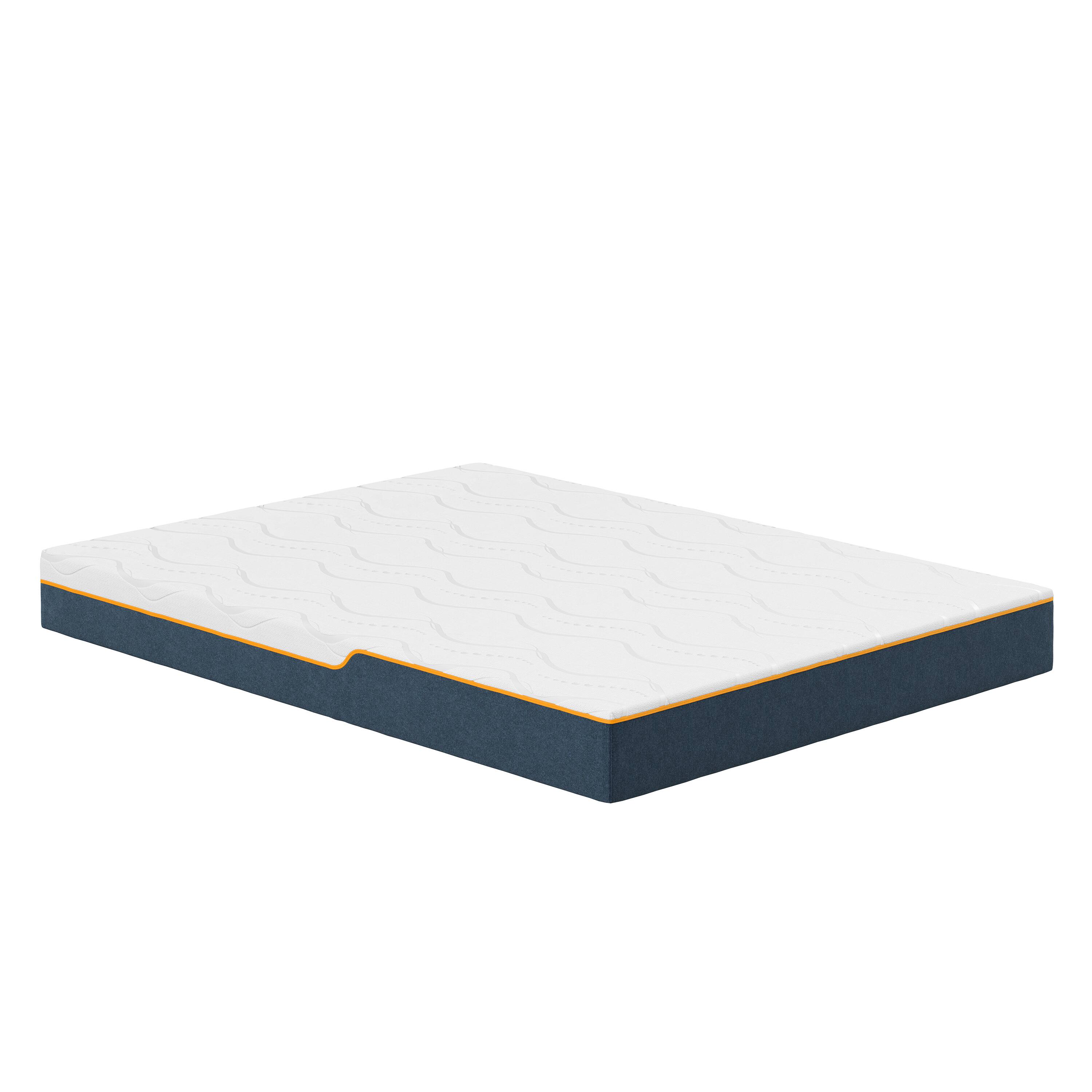 Front. Nautica - 8” Enliven Memory Foam Mattress - WHITE/GREY.