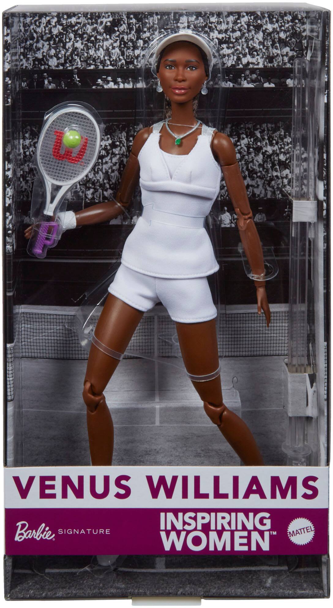 VENUS WILLIAMS  
Barbie SIGNATURE  
INSPIRING WOMEN™  
MATTEL