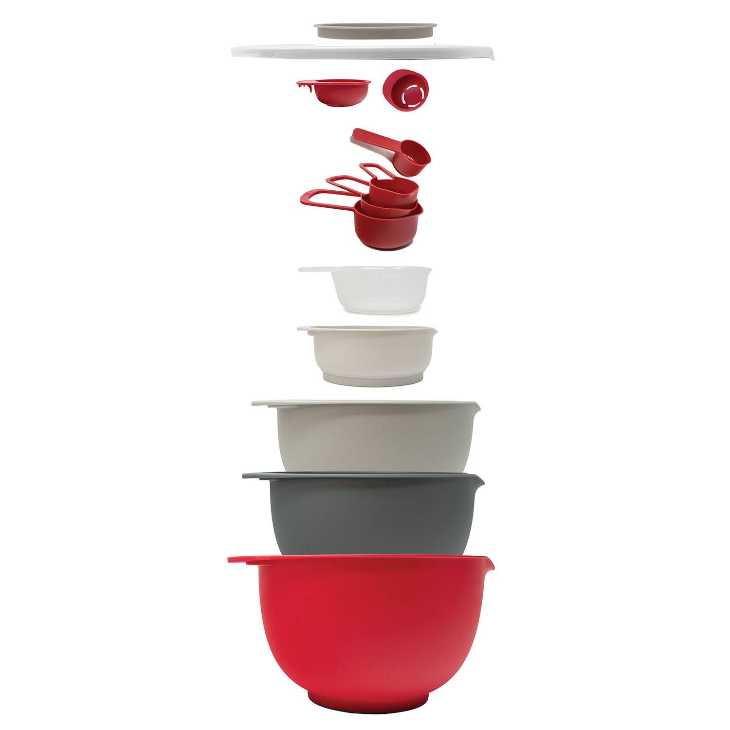 Alt View 3. Norpro - Nested Mixing Bowls and Measuring Cups, 12 Piece Set - Multicolored.