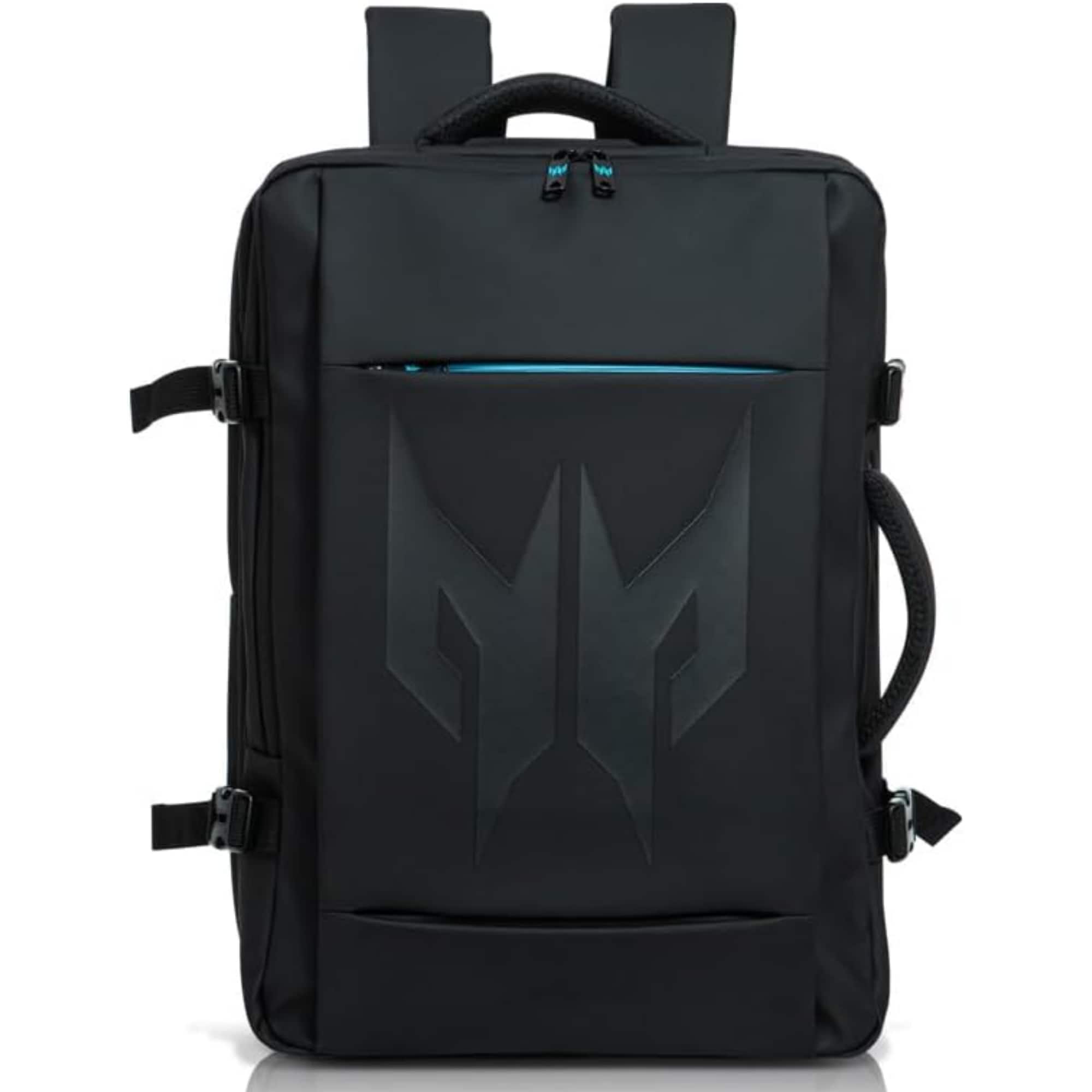 Acer - Predator Robust Backpack - Fits 18" Laptop Expandable 30L Water-Repellent Anti-Theft Pocket Chest Strap - Black