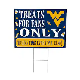 Evergreen Enterprises - West Virginia Mountaineers 18" x 24" Halloween Treats Outdoor Yard Sign - Multicolor
