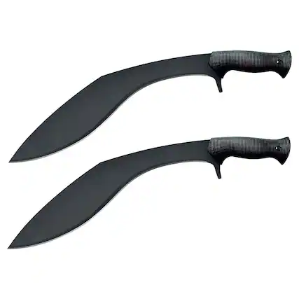 Front. Cold Steel - Cold Steel Black Royal Kukri Machete Blade Replica and Secure Sheath (2 Pack) - Black.