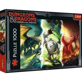 Trefl - Red 1000 Piece Puzzle - Dungeons & Dragons - Legendary Monsters of Faerun