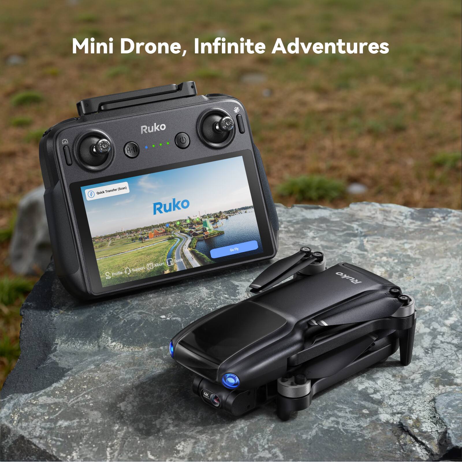 Mini Drone, Infinite Adventures

Ruko

Quick Transfer (Scan)

Profile Support

Profile Support