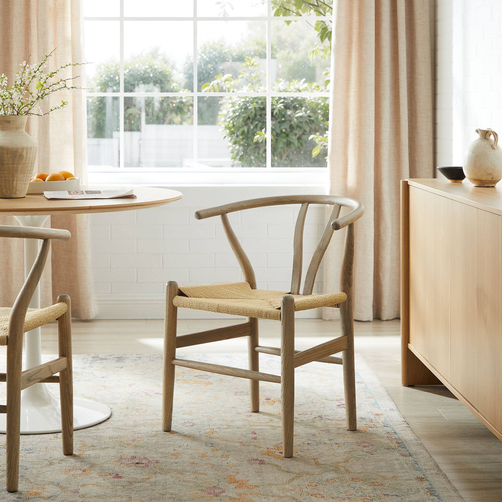 Alt View 4. Modway - Amish 29" Wood Dining Chair by Modway - Gray.