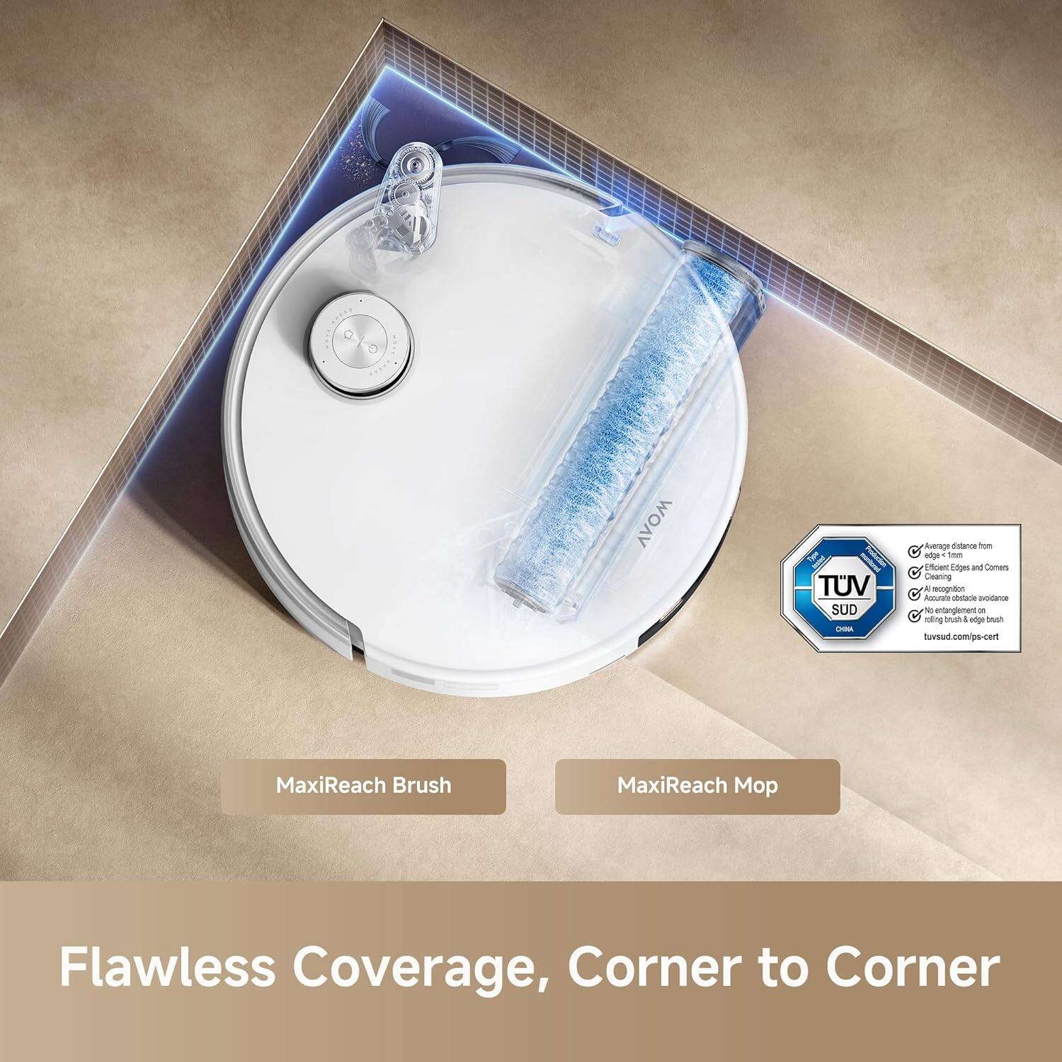 WOAV - TUV SUD - Average Nightmares Tom ed imm wnC Lages and Corner Cleaning - reoogration Ranuras otare - - ertnghement - nling anah 4 enige nah twwood.com/ps.cert MaxiReach Brush MaxiReach Mop Flawless Coverage, Corner to Corner