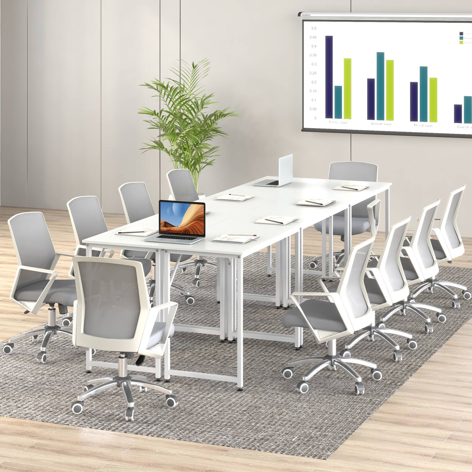 The text on the image reads:

"0.5
0.45
0.4
0.35
0.3
0.25
0.2
0.15
0.1
0.05
0
First case
Second case
Third case
Fourth case"