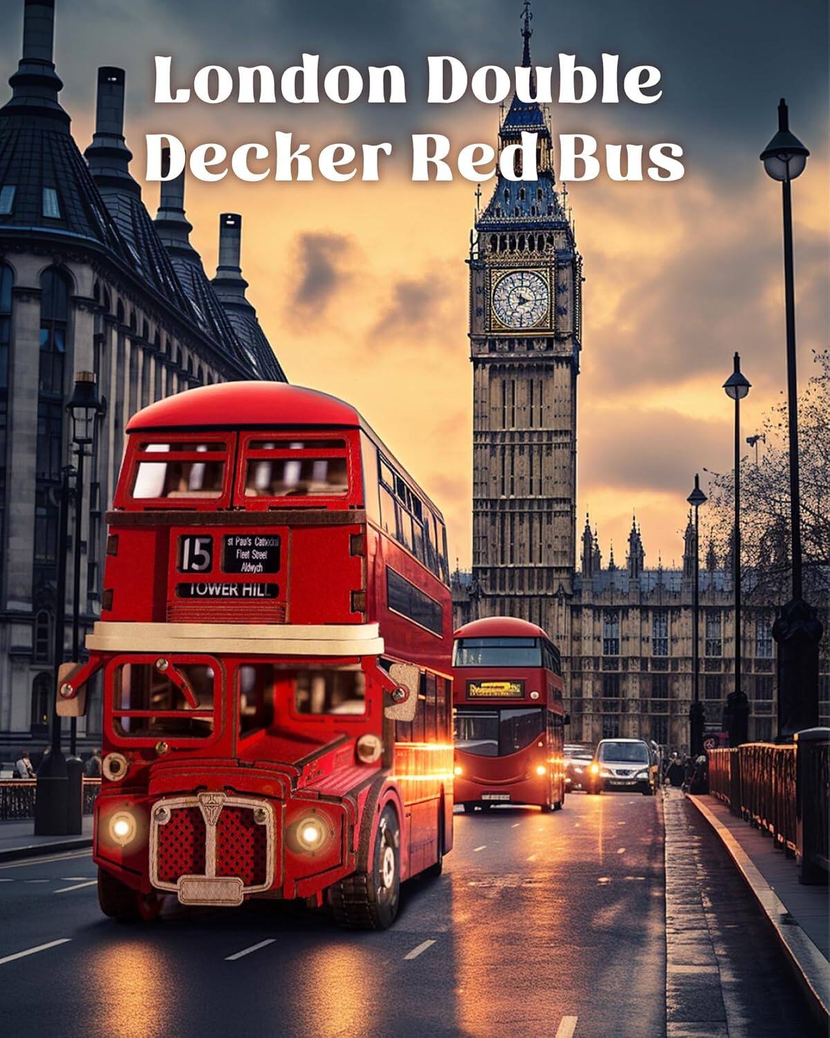 London Double Decker Red Bus  
15 St Paul's Cathedral Fleet Street Aldwych  
TOWER HILL