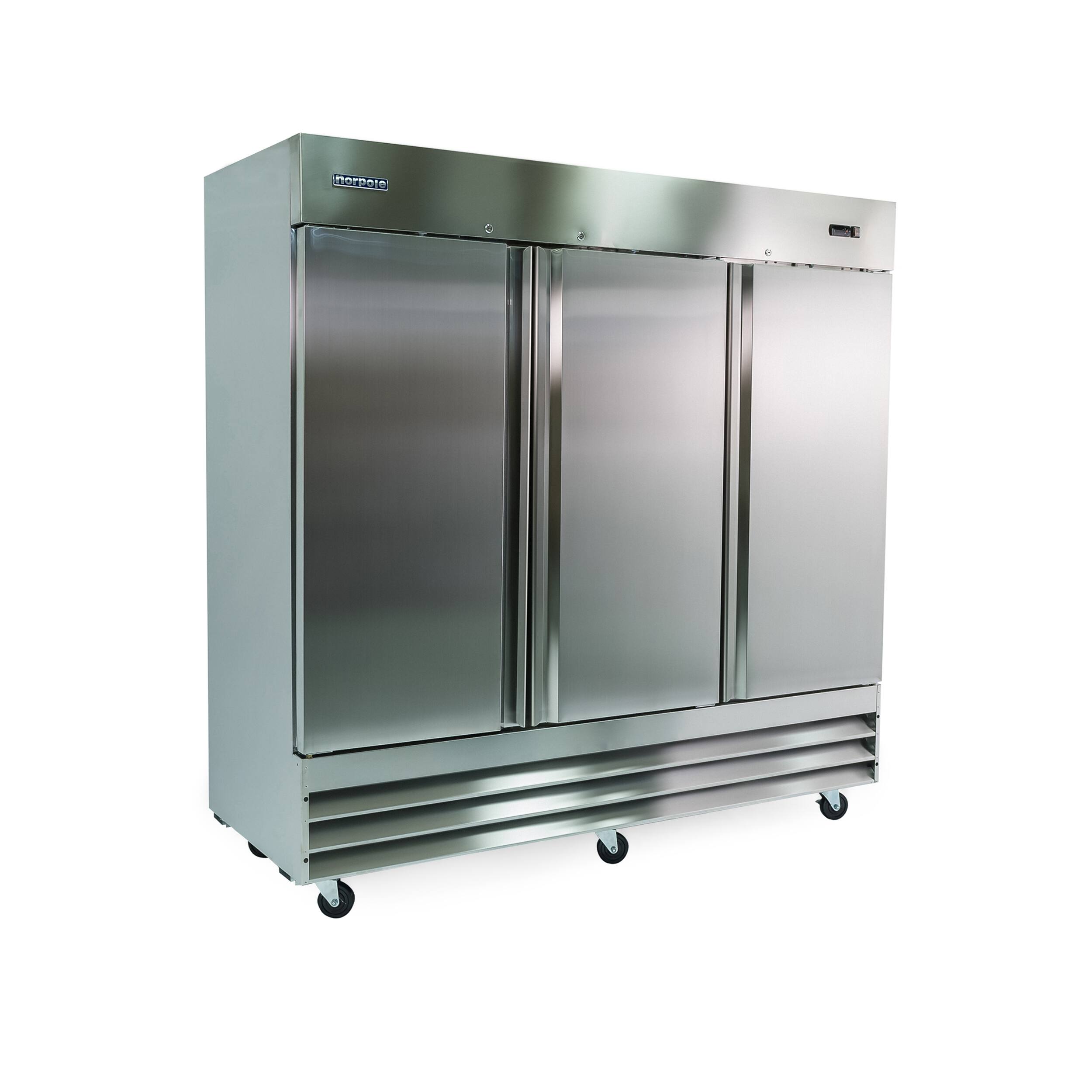 Alt View 5. Magic Chef - Commercial 72 cu. ft. 3-Door Upright Freezer in Stainless Steel - Stainless Steel.