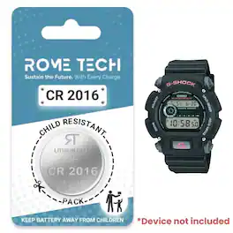 RomeTech - Replacement Battery for G-SHOCK DW9052-1V Watch 2 Pack