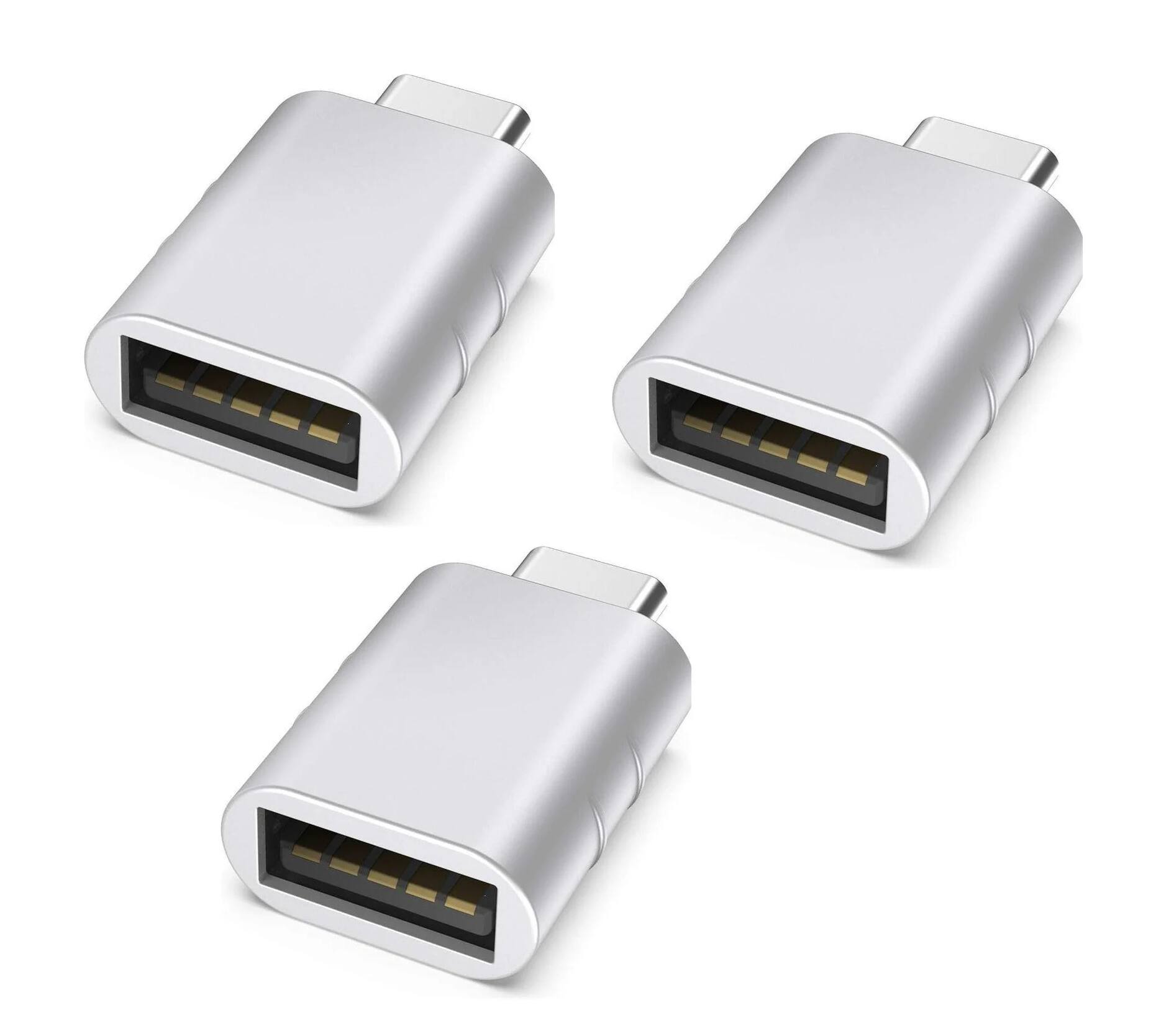 Alt View 3. Entronix - Entronix USB-C to USB-A Adapter - 3-Pack for Seamless Connectivity with iPhone, MacBook and More - Black.