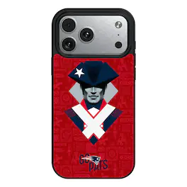 Keyscaper - NFL - New England Patriots - iPhone Magnetic Bump Case - 15 - Black