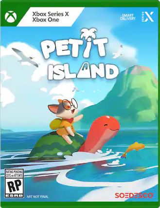 Xbox Series X
Xbox One
PETIT ISLAND
SMART DELIVERY
RATING PENDING
COTE en ATTENTE
RP
ESRB
ART NOT FINAL
SOEDESCO - E (Everyone)