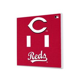 Keyscaper - Cincinnati Reds Solid Design Double Toggle Light Switch Plate - Multicolor