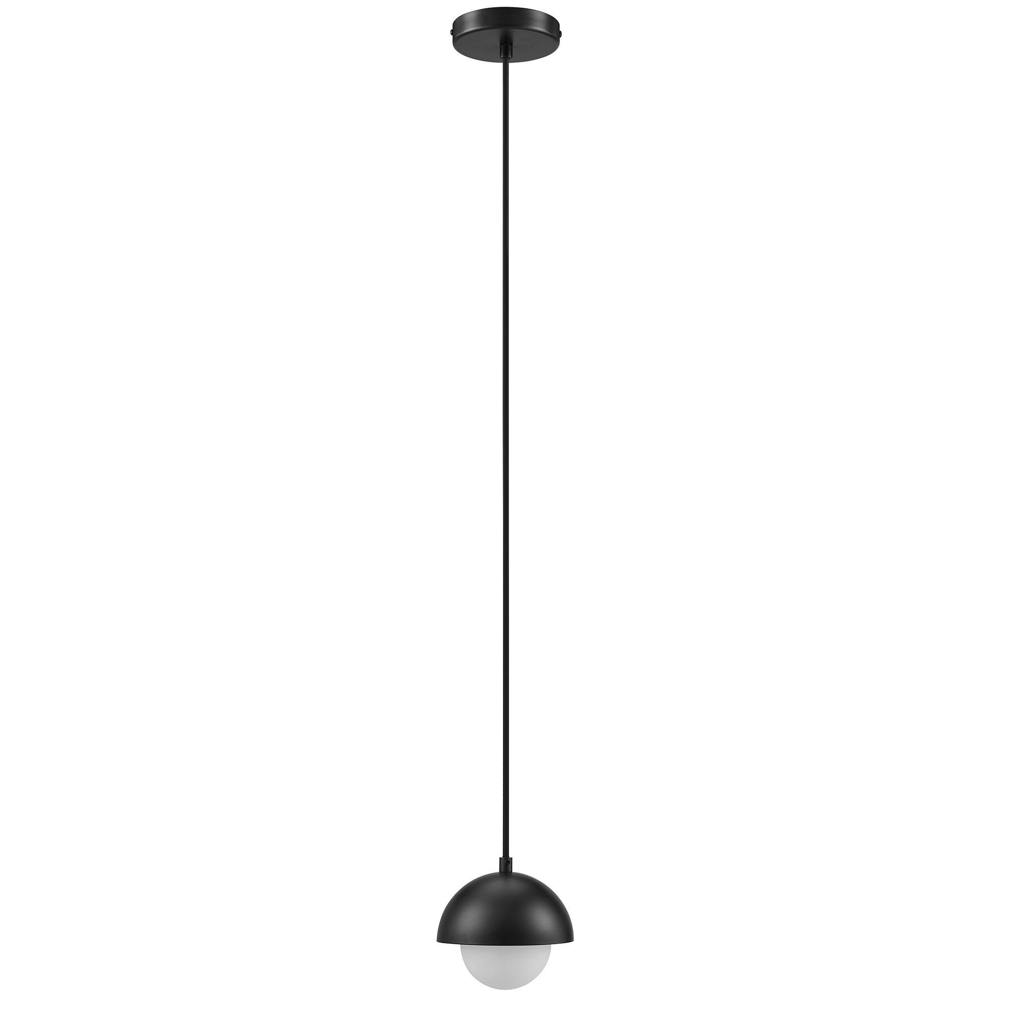 Angle. Modway - Eclipse Globe Pendant Light by Modway - Black.