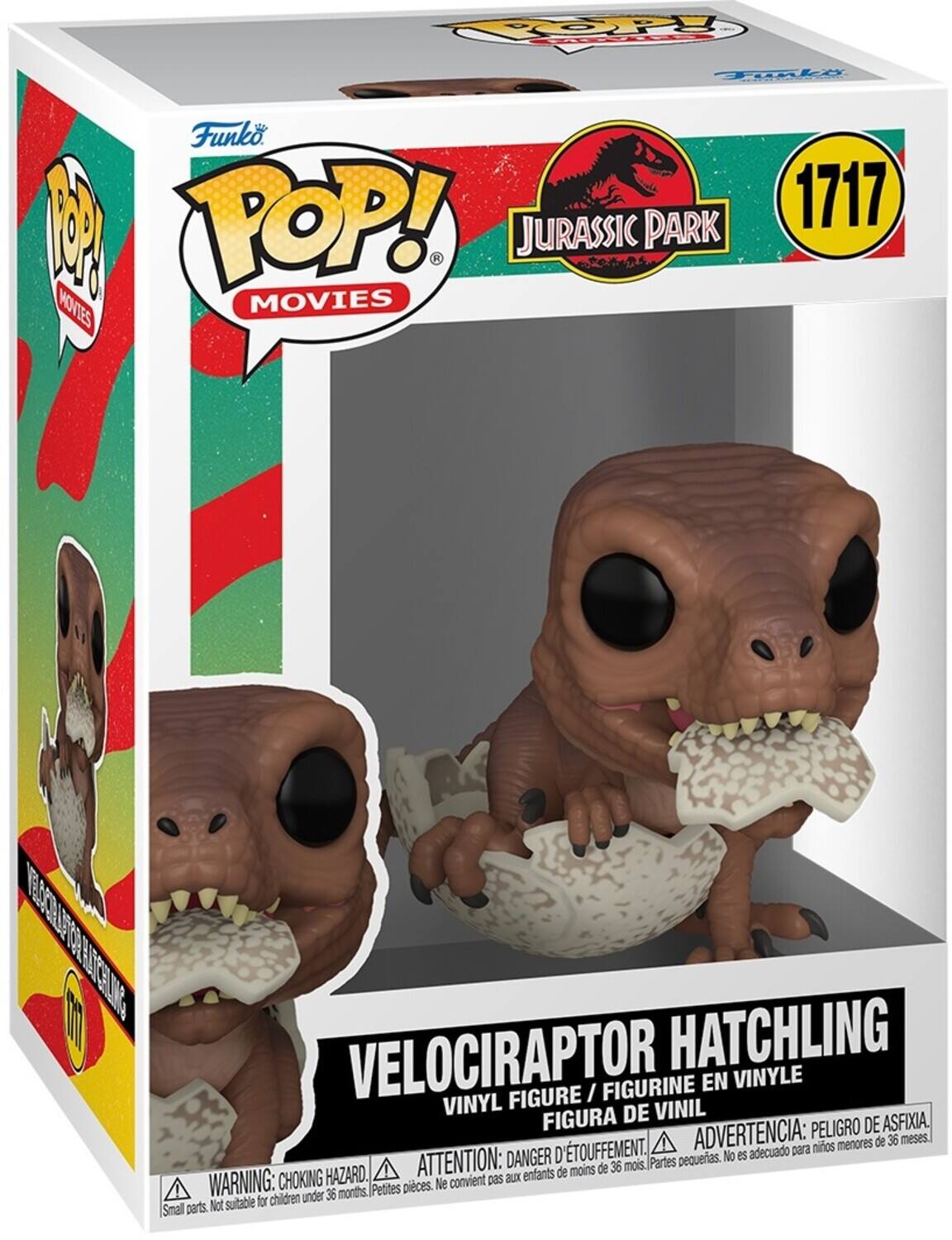 Funko Pop! Movies Jurassic Park 1717 Velociraptor Hatchling Vinyl Figure / Figurine En Vinyle Figura De Vinil

Warning: Choking Hazard. Small parts. Not suitable for children under 36 months. Petites pièces. No es adecuado para niños menores de 36 meses. Partes pequeñas. Danger d'étouffement. Attention: pas aux enfants de moins de 36 mois. Parts pequenas. No conven. Peligro de asfixia. Advertencia: peligro de asfixia.
