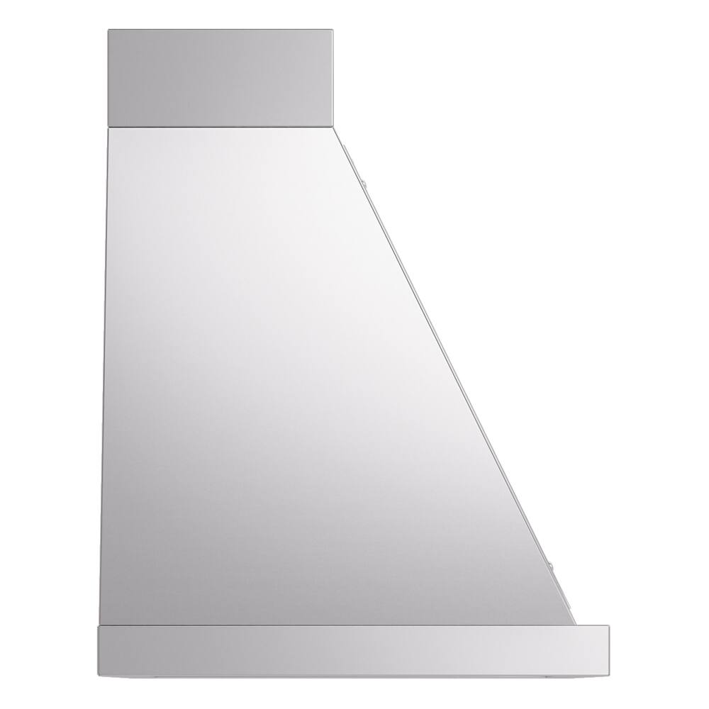 Alt View 3. ILVE - ILVE Nostalgie II Series 30 in. Noblesse Wall Mount Range Hood with 600 CFM (Chrome Trim) - Stainless Steel.