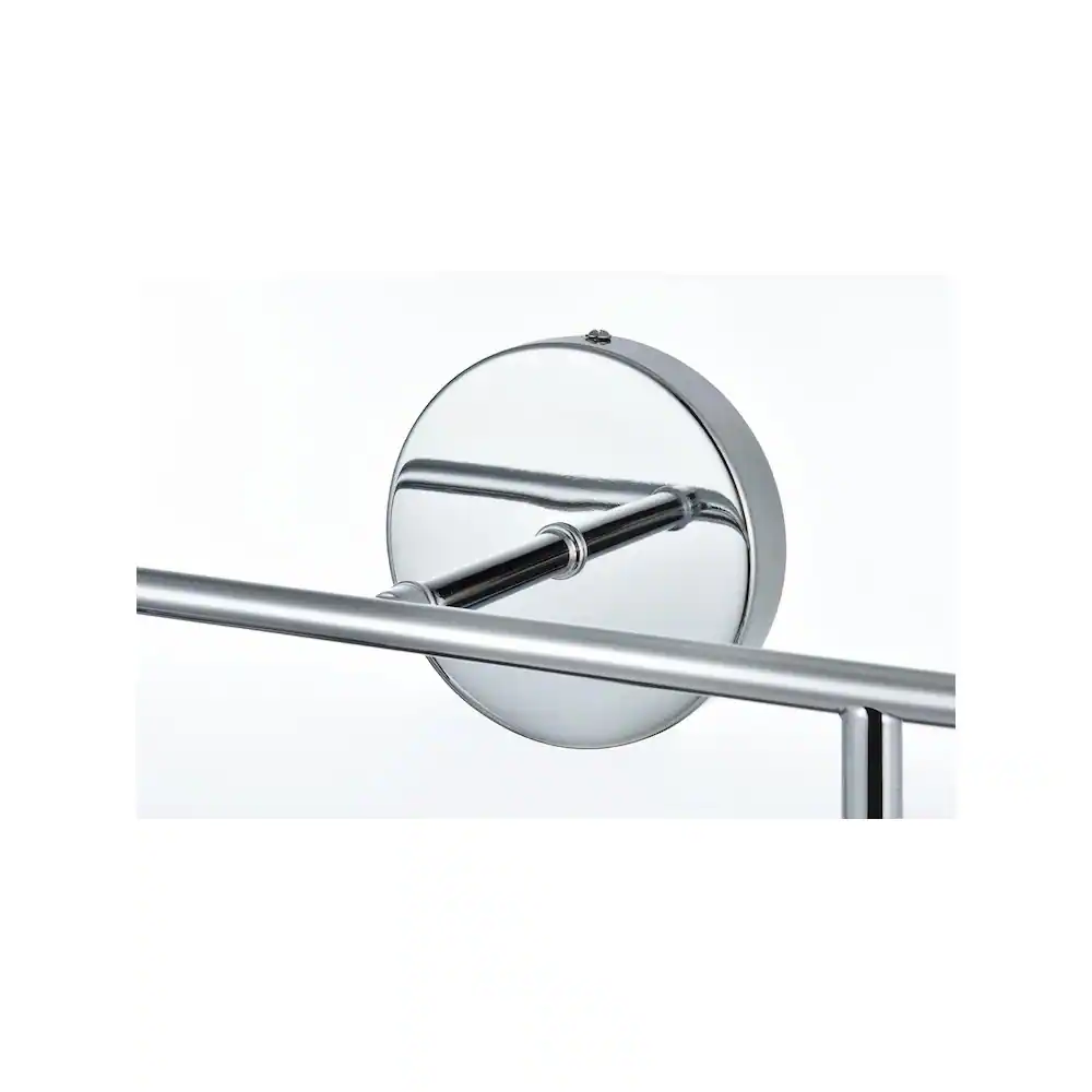Alt View 1. Living District - Hanson 37 inch Wall Sconce in Chrome - Chrome And Opal White.