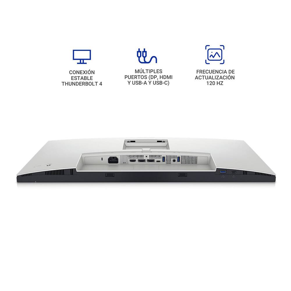 CONEXIÓN ESTABLE THUNDERBOLT 4  
MÚLTIPLES PUERTOS (DP, HDMI Y USB-A Y USB-C)  
FRECUENCIA DE ACTUALIZACIÓN 120 HZ