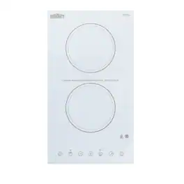 SUMMIT - 12" Wide 115V 2-Burner Radiant Cooktop - White