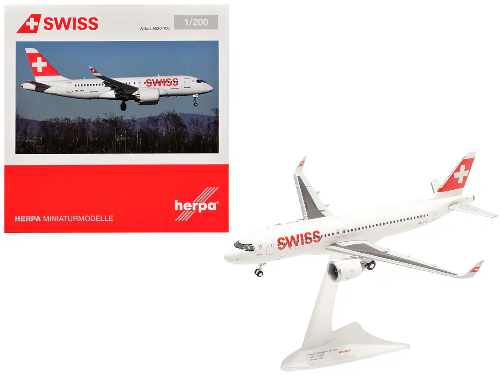 - SWISS Airbus A220-100 1/200
- SWISS HERPA MINIATURMODELL
- HERPA MINIATURMODELL
- herpa
- LeSS herpa VINAAIA Ania AoraL C 1.205
